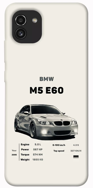 Чохол на Samsung Galaxy A03 BMW M5 E60 фото 1 з 1