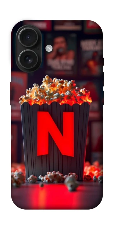 Чехол на Apple iPhone 16 Netflix and popcorn фото 1 из 1