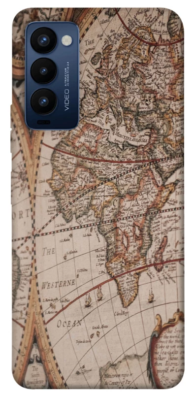 Чехол на TECNO Camon 18 Карта путешествий фото 1 из 1