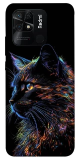 Чохол на Xiaomi Redmi 10C Чорний кіт фото 1 з 1