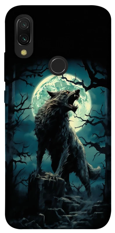 Чехол на Xiaomi Redmi 7 Волк под луной фото 1 из 1