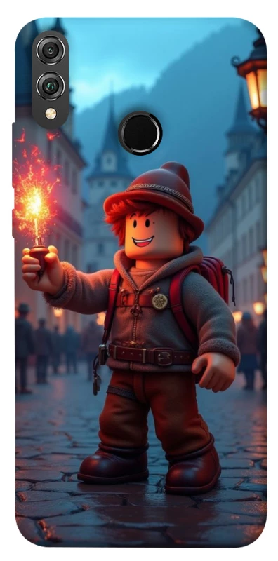 Чехол на Huawei Honor 8X Roblox Fire Logo Blue Flames фото 1 из 1