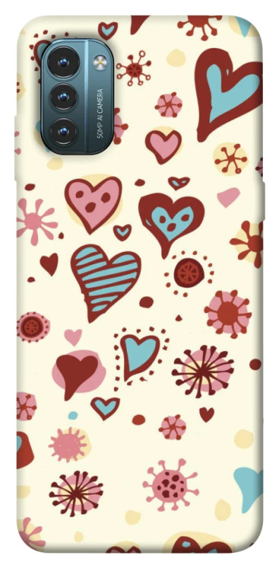 Чехол на Nokia G21 Pretty hearts фото 1 из 1