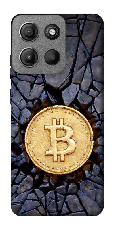 Чохол на Motorola Moto G15 Power Bitcoin cracks фото 1 з 1