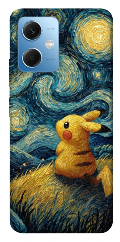 Чохол на Xiaomi Poco X5 5G Pikachu and Van Gogh фото 1 з 1