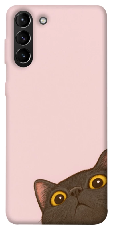 Чехол на Samsung Galaxy S21+ Peeping cat фото 1 из 1