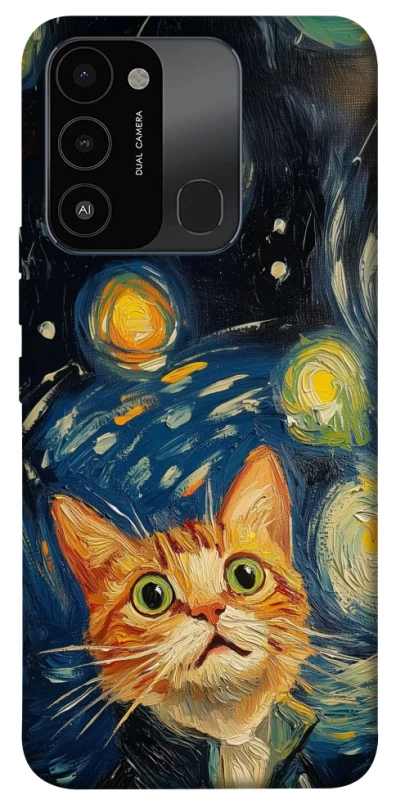 Чохол на TECNO Spark 8C paint cat фото 1 з 1