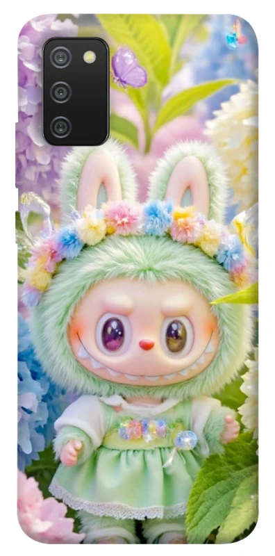 Чохол на Samsung Galaxy A02s Labubu & Flowers ver.2 фото 1 з 1