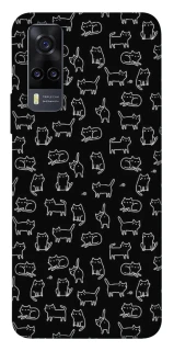 Чохол на Vivo Y31 Black Cats фото 1 Чохол на Vivo Y31 Black Cats фото 1 з 1