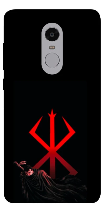 Чохол на Xiaomi Redmi Note 4X / Note 4 (Snapdragon) Berserk Red Logo фото 1 з 1