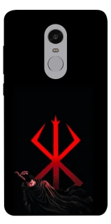 Чехол на Xiaomi Redmi Note 4X / Note 4 (Snapdragon) Berserk Red Logo фото 1 из 1