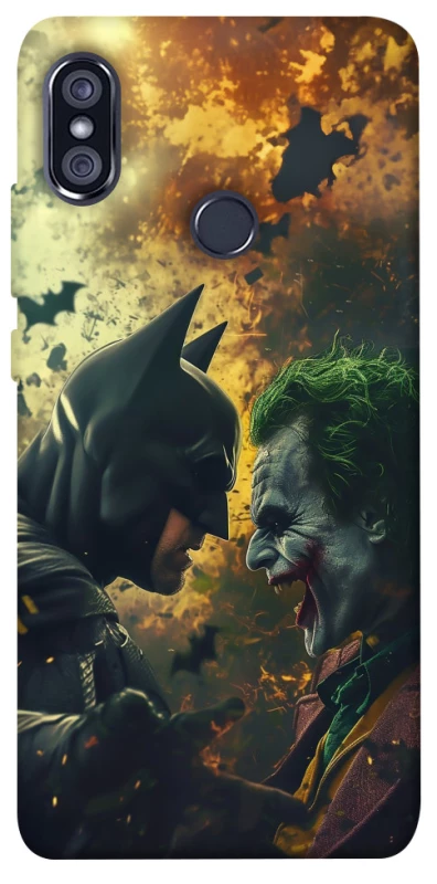 Чехол на Xiaomi Redmi Note 5 Pro / Note 5 (AI Dual Camera) Batman and the Joker фото 1 из 1