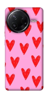 Чохол на Infinix Note 50 Pro Red hearts 2 фото 1 з 1