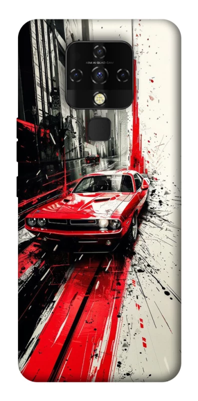 Чехол на TECNO Camon 16 SE Painted Mustang фото 1 из 1