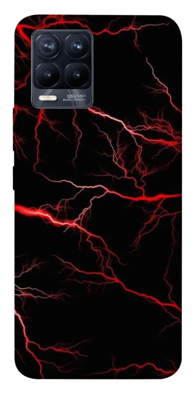 Чехол на Realme 8 Красная молния фото 1 из 1