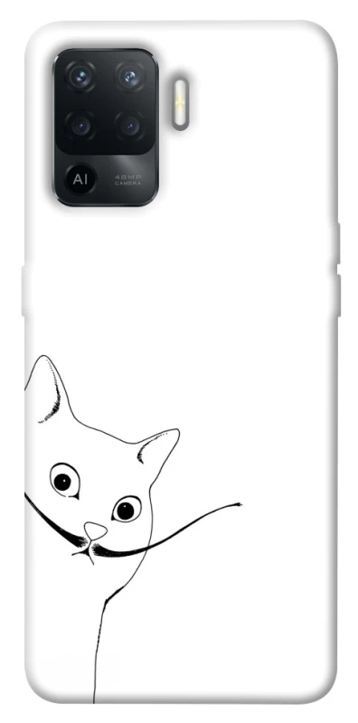 Чохол на Oppo Reno 5 Lite Кіт Дали фото 1 з 1