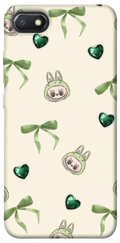 Чохол на Xiaomi Redmi 6A Labubu Green Heart фото 1 з 1