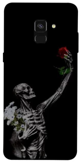 Чехол на Samsung A530 Galaxy A8 (2018) Skeleton vs Rose фото 1 из 1