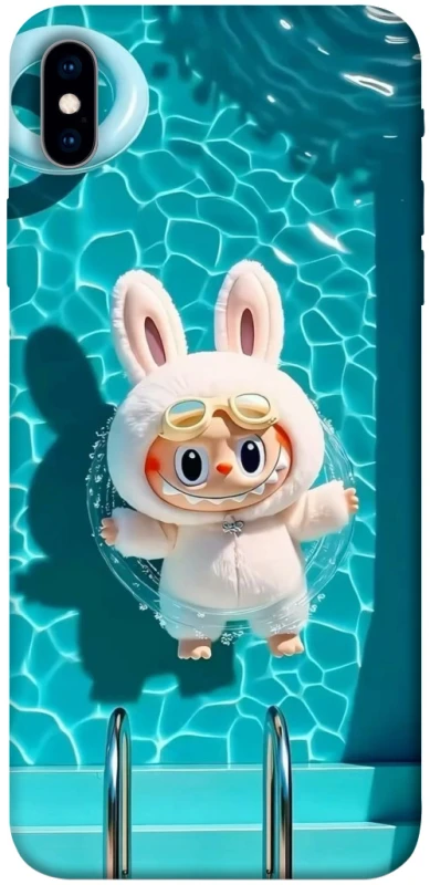 Чохол на Apple iPhone XS Max (6.5") Labubu in the pool ver.2 фото 1 з 1