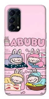 Чохол на Oppo Reno 5 4G Labubu Dreams Collage фото 1 з 1