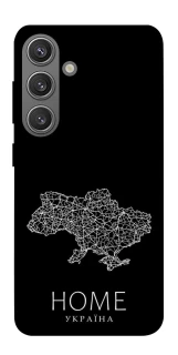Чехол на Samsung Galaxy S24 Ukraine black map фото 1 из 1