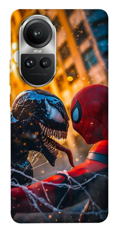 Чохол на Oppo Reno 10 Venom vs Spiderman фото 1 з 1
