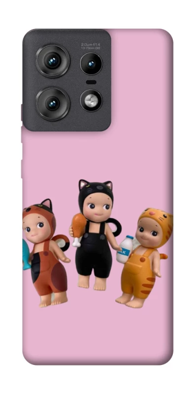 Чохол на Motorola Edge 50 Pro Cat Cafe Trio фото 1 з 1