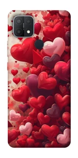 Чохол на Oppo A15s / A15 Many hearts фото 1 з 1