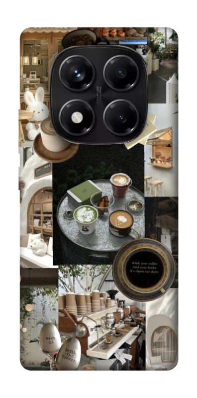 Чохол на Xiaomi Redmi Note 14 Pro 5G Coffee collage ver.4 фото 1 з 1