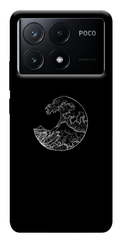Чехол на Xiaomi Poco X6 Black tsunami фото 1 из 1