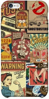 Чохол на Apple iPhone 6/6s plus (5.5") Retro collage ver.2 фото 1 з 1