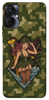 Чохол на TECNO Spark 9 Pro (KH7n) Military Waifu фото 1 з 1