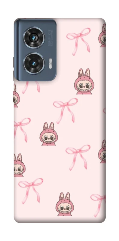 Чохол на Motorola Edge 50 Pink bows and Labubus фото 1 з 1
