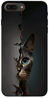 Чехол на Apple iPhone 7 plus / 8 plus Кот-подглядыватель v2 фото 1 из 1