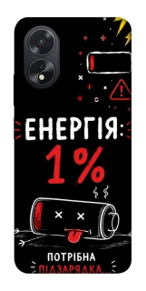 Чехол на Oppo A18 Енергія: 1% фото 1 из 1