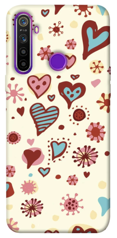Чохол на Realme 5 Pretty hearts фото 1 з 1
