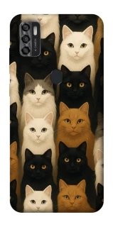 Чохол на ZTE Blade A7s (2020) Colorful Cat Collage фото 1 Чохол на ZTE Blade A7s (2020) Colorful Cat Collage фото 1 з 1