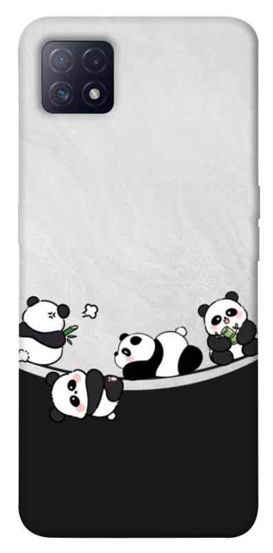 Чехол на Oppo A72 5G / A73 5G Four pandas фото 1 из 1