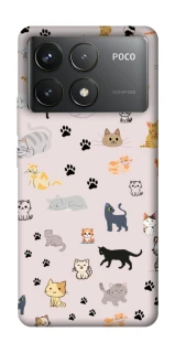 Чехол на Xiaomi Poco F6 Pro Cat style ver.1 фото 1 из 1