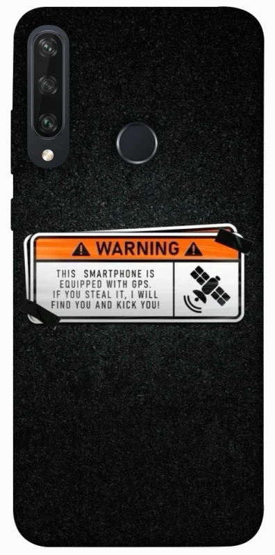 Чохол на Huawei Y6p Warning фото 1 з 1