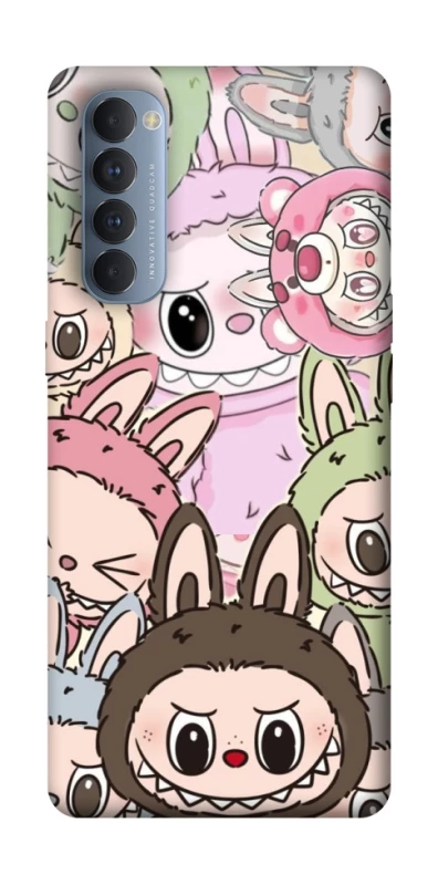 Чохол на Oppo Reno 4 Pro All Labubu 3 фото 1 з 1