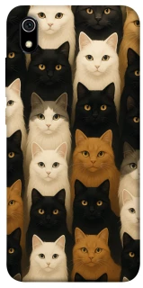 Чохол на Xiaomi Redmi 7A Colorful Cat Collage фото 1 з 1