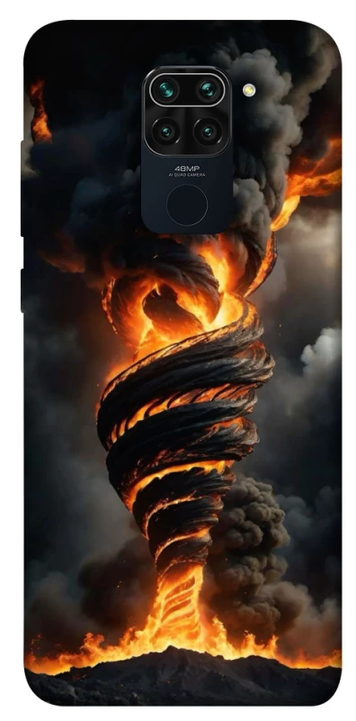 Чехол на Xiaomi Redmi Note 9 / Redmi 10X Огненный торнадо фото 1 из 1