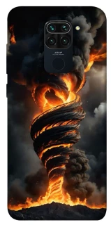 Чехол на Xiaomi Redmi Note 9 / Redmi 10X Огненный торнадо фото 1 из 1