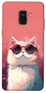 Чохол на Samsung A530 Galaxy A8 (2018) Сat with glasses фото 1 з 1