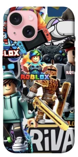 Чохол на Apple iPhone 15 (6.1") Roblox collage ver.1 фото 1 з 1