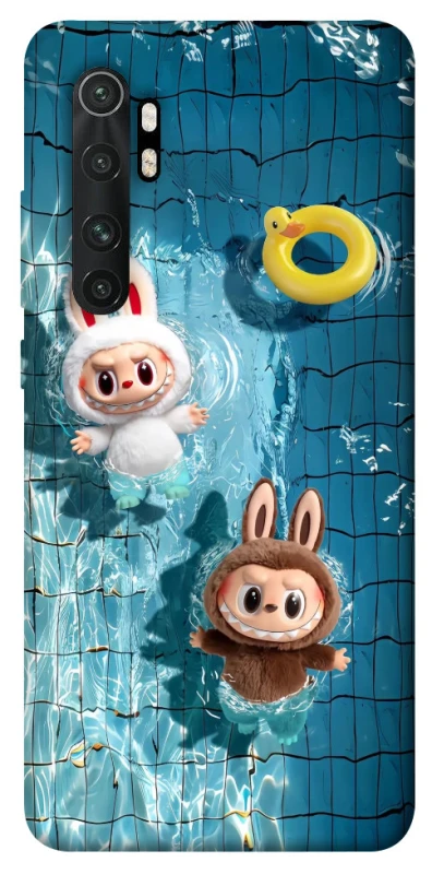 Чохол на Xiaomi Mi Note 10 Lite Labubu in the pool фото 1 з 1