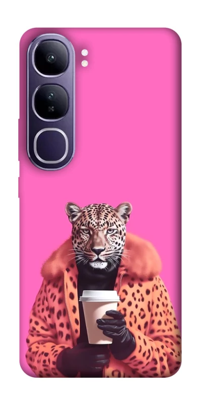 Чохол на Vivo Y300 Леопард з кавою фото 1 з 1