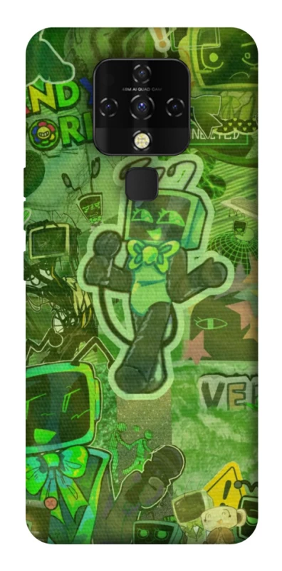 Чохол на TECNO Camon 16 SE Dandysworld tv green theme фото 1 з 1