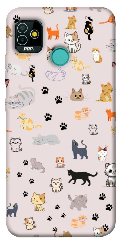 Чохол на TECNO POP 5 Cat style ver.1 фото 1 з 1